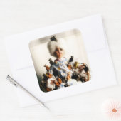 キャッ熱狂するトレディーシール スクエアシール (封筒)