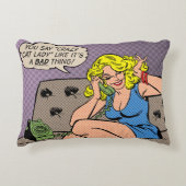 キャッ熱狂するトレディ装飾用クッション アクセントクッション (正面)