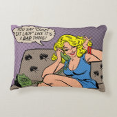 キャッ熱狂するトレディ装飾用クッション アクセントクッション (裏面)