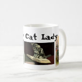 キャッ熱狂するトレディ コーヒーマグカップ (正面右)