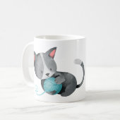 キャッ熱狂するトレディ コーヒーマグカップ (正面左)