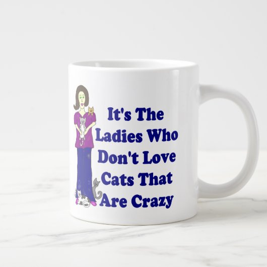 キャッ熱狂するトレディ ジャンボコーヒーマグカップ (右)