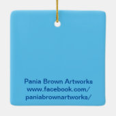 キャッ熱狂するトレディ セラミックオーナメント (裏面)