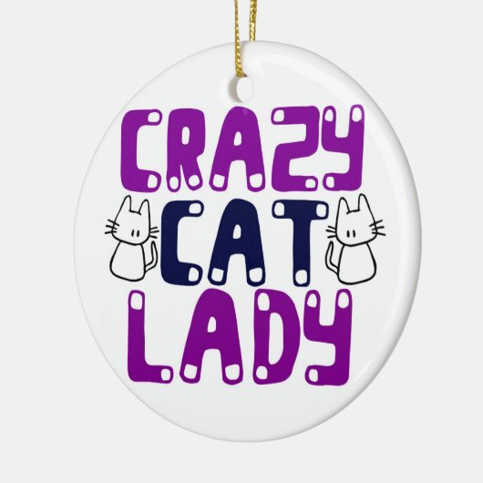 キャッ熱狂するトレディ セラミックオーナメント (左)