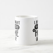 キャッ熱狂するトレディ |猫ママのユーモア コーヒーマグカップ (中央)