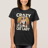 キャッ熱狂するトレディ Tシャツ (正面)