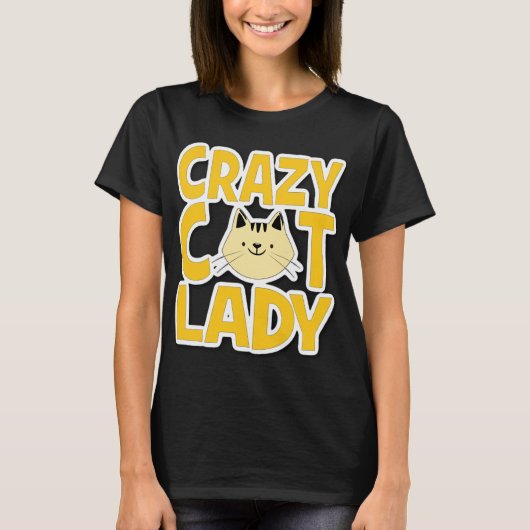 キャッ熱狂するトレディ Tシャツ (正面)