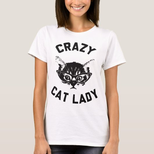 キャッ熱狂するトレディ Tシャツ (正面)