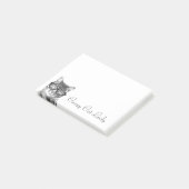 キャッ熱狂するト・レディ・ポスト®ノート |メガネの子猫 ポストイット (アングル)