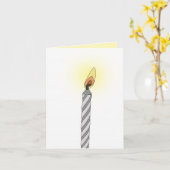 キャッ独身のク誕生日グリーティングカード カード (黄色い花)