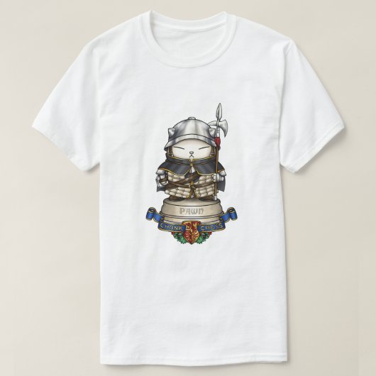 キャッ王室のトチェスのポーン Tシャツ (デザイン正面)