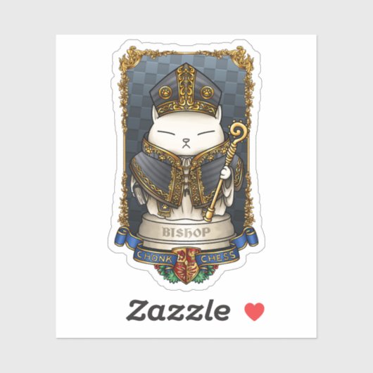 キャッ王室のトチェス司教ピース シール (シート)