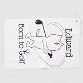 キャッ生まれト・ゴルフ ゴルフタオル (横)