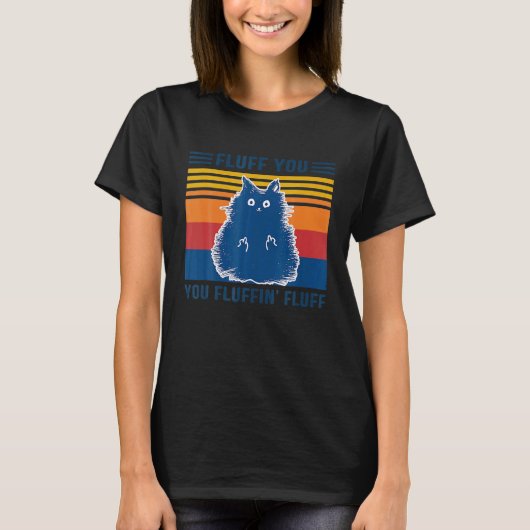 キャッ素晴らしト毛羽お前毛羽毛女性メンズ Tシャツ (正面)