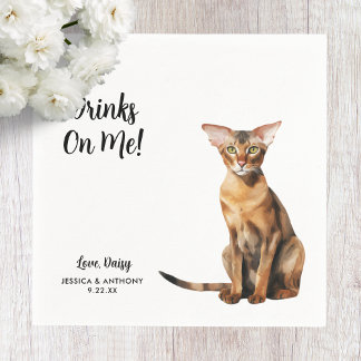 キャッ結婚トカクテル スタンダードカクテルナプキン