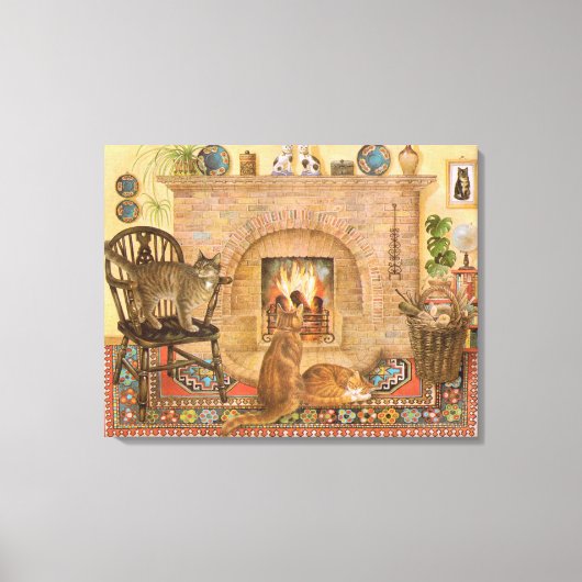 キャッ絵画トキャンバス キャンバスプリント (正面)