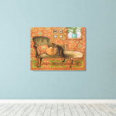 キャッ絵画トキャンバス キャンバスプリント (インサイチュ (ウッドフロア))