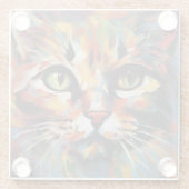 キャッ絵画ト ガラスコースター (裏面)
