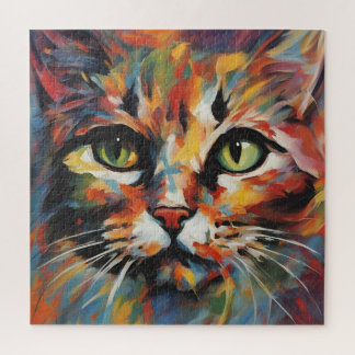 キャッ絵画ト ジグソーパズル