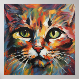 キャッ絵画ト ポスター