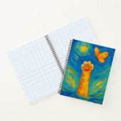 キャッ芸術的トポーノートお洒落テクスチャカバー ノートブック (内部)