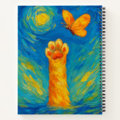 キャッ芸術的トポーノートお洒落テクスチャカバー ノートブック (裏面)