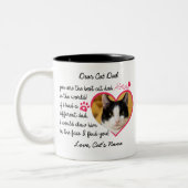 キャッ親愛トパパ |猫カスタムフォトラブギフト ツートーンマグカップ (左)