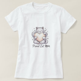 キャッ誇りを持ったトママハートハグTシャツ Tシャツ
