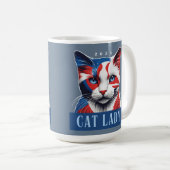 キャッ誇りを持ったト・レディ民主党議員2024年米国選挙 コーヒーマグカップ (正面右)