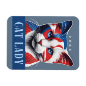 キャッ誇りを持ったト・レディ民主党議員2024年米国選挙 マグネット (横)