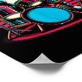 キャッ遊トドラムノベルティ音楽愛好家ファン ポスター (角)