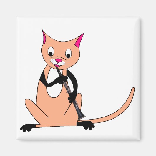 キャッ遊ト・ザ・クラリネット マグネット (正面)