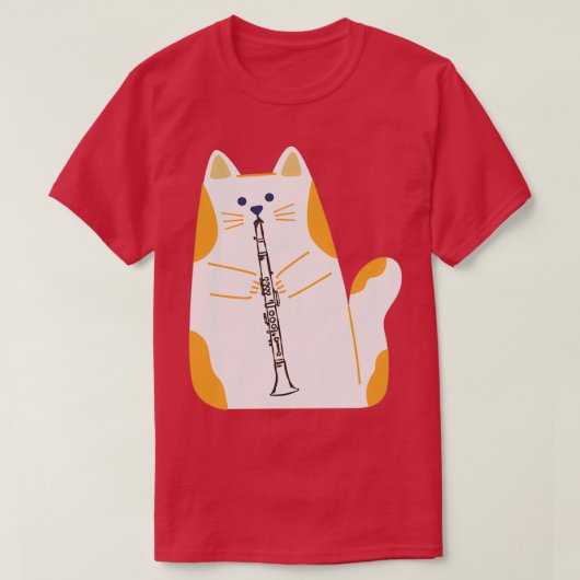 キャッ遊ト・ザ・クラリネット Tシャツ (デザイン正面)