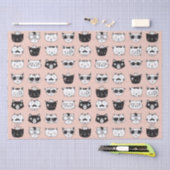 キャッ間抜けト顔ドードル 薄葉紙 (クラフト)