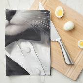 キャッ頭が切れるト キッチンタオル (四つ折り)