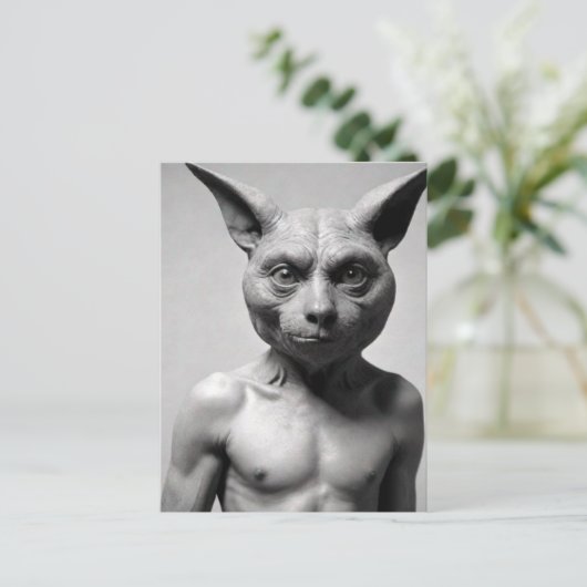 キャッ風変わりトガイはがき ポストカード (スタンド正面)