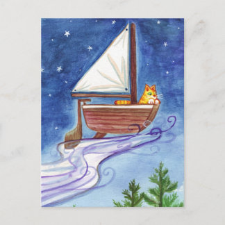 キャッ飛んでいるト#1はがき ポストカード