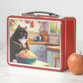 キャッ食べトのお米をキッチンメタルランチボックスで揚げる メタルランチボックス (インサイチュ)