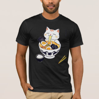 キャッ食べ中国のト Tシャツ