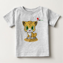 キャッ魅力的トベビーTシャツ ベビーTシャツ