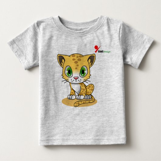 キャッ魅力的トベビーTシャツ ベビーTシャツ (正面)