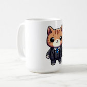 キャッ魅力的トボス コーヒーマグカップ (正面左)