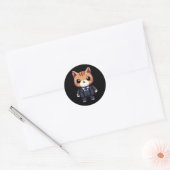 キャッ魅力的トボス ラウンドシール (封筒)