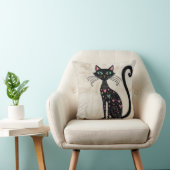 キャッ魅力的ト白黒キリム枕 クッション (椅子)