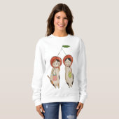 キャティさくらんぼ スウェットシャツ (正面フル)