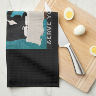 キャティオットタキシード猫コーヒーカンパニーおもしろいタキシード キッチンタオル