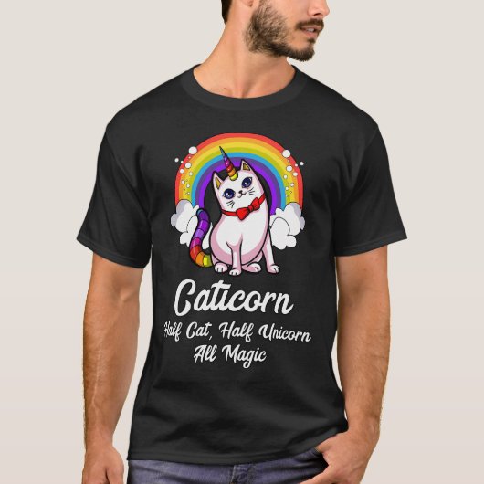 キャティコーン 猫 ユニコーン Tシャツ (正面)