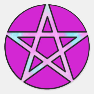 キャディグラムパステルペンタグラム ラウンドシール