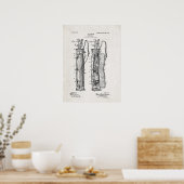 キャディバッグ特許プリントポスター ポスター (キッチン)