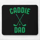 キャディパパゴルフクラブゴルフクールキュートなゴルファーのダッド マウスパッド (正面)